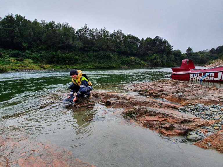 sampling sediments-RUA GOLD- Reefton Goldfield