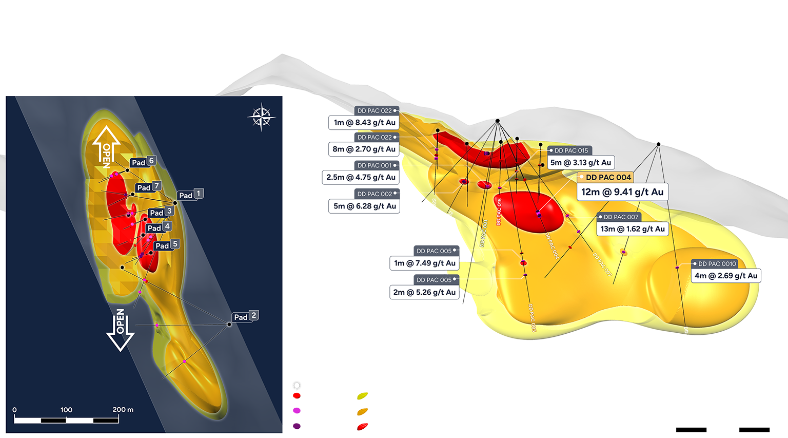 3D Model of Pactolus Vein- RUA GOLD: Reefton Goldfield